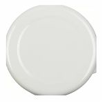 Кастрюля эмалированная КМЗ Садовая клубника цилиндрическая, гладкая белая эмаль, 10 л