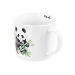 Кружка Elan Gallery Панда, фарфор New Bone China, 360 мл, 125х95х83 мм, 230254