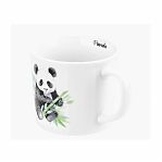 Кружка Elan Gallery Панда, фарфор New Bone China, 360 мл, 125х95х83 мм, 230254
