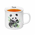 Кружка Elan Gallery Панда, фарфор New Bone China, 360 мл, 125х95х83 мм, 230254