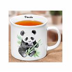Кружка Elan Gallery Панда, фарфор New Bone China, 360 мл, 125х95х83 мм, 230254