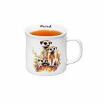 Кружка Elan Gallery Сурикаты, фарфор New Bone China, 360 мл, 125х95х83 мм, 230252