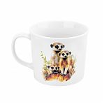 Кружка Elan Gallery Сурикаты, фарфор New Bone China, 360 мл, 125х95х83 мм, 230252