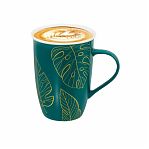 Кружка Elan Gallery Листья, фарфор New Bone China, 450 мл 125х90х125 мм, 230256