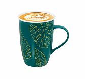 Кружка Elan Gallery Листья, фарфор New Bone China, 450 мл 125х90х125 мм, 230256