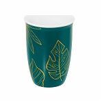 Кружка Elan Gallery Листья, фарфор New Bone China, 450 мл 125х90х125 мм, 230256