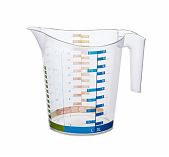 Кружка мерная Эльфпласт Домино с носиком, пластик, 153х190х200 мм, 2 л