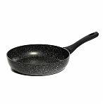 Сковорода алюминиевая Scovo Hi-Black HB-009, с крышкой, диаметр 240 мм, антипригарное покрытие