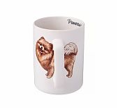 Кружка Lefard Pomeranian Spitz 400 мл, фарфор, белый, 80х70х108 мм, 260-938