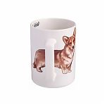 Кружка Lefard Welsh Corgi, 400 мл, фарфор, белый, 80х70х108 мм, 260-937