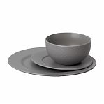 Сервиз столовый Lefard Saturn 191-286, керамика, серый, 12 предметов на 4 персоны