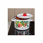 Кастрюля Appetite Конфитюр, 7 л, эмалированная сталь, крышка, для всех видов плит