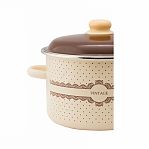 Набор эмалированных кастрюль Стальэмаль №19 Vintage, бежевый, 2 л, 3 л, 5.5 л