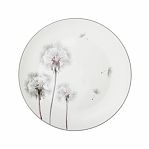 Тарелка обеденная Lefard Dandelion, круглая, фарфор, белая, 25.5 см