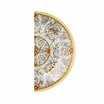 Тарелка обеденная Lefard Monogram, круглая, стекло, золотая, 25 см