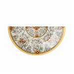 Тарелка обеденная Lefard Monogram, круглая, стекло, золотая, 25 см