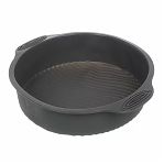 Форма для выпечки Daniks Графит, круглая, силикон, серая, 60х240х285 мм