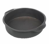 Форма для выпечки Daniks Графит, круглая, силикон, серая, 60х240х285 мм