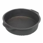 Форма для выпечки Daniks Графит, круглая, силикон, серая, 60х240х285 мм