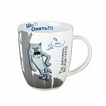 Кружка Жил-был пес HD241127, фарфор, белая, 9х10.5х12 см, 420 мл