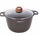 Кастрюля алюминиевая Kukmara КRO82а Granit ultra original, со стеклянной крышкой, 8 л
