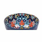 Салатник Самарканд Y4-9759, керамика, синий, 6.5х12.5 см, 0.37 л