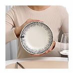 Тарелка суповая Elrington Mila Ripsy 253-27012, круглая, керамика, 20 см