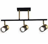 Светильник потолочный Reluce 06664-0.8-03 BK+COP,  GU10, 15 Вт, черный с золотом