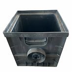 Дождеприемник Gidrolica Point ДП 30-30, 230, 300х300х300 мм, пластик, класс нагрузки А15, комплект с оцинкованной решеткой