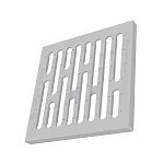 Решетка водоприемная Gidrolica Point 200/1 РВ-28,5.28,5, сталь, штампованная, оцинкованная, класс нагрузки А15 