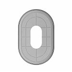 Присоска аккумуляторная с автоподкачкой Diam EX146-AL, овальная