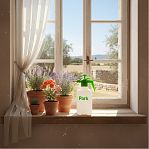 Опрыскиватель садовый Park 230454, ручной, пластиковый, белый, 1 л