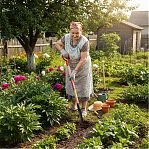 Корнеудалитель БЦМ 1907, деревянный черенок, с рукояткой, длина 94 см