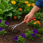 Рыхлитель Grinda 8-421143, нержавеющая сталь, деревянная ручка, 280 мм