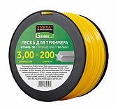 Леска для триммера STARTUL Garden ST6061-30, диаметр 3.0 мм, длина 200 м,  звезда