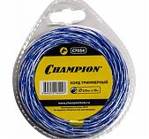 Леска для триммера Champion C7054, диаметр 2 мм, длина 15 м, витой квадрат