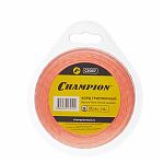 Леска для триммера Champion C5057, диаметр 2.4 мм, длина 12 метров, витой квадрат
