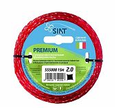 Леска для триммера SIAT Premium 555008 суперпрофессиональная, диаметр 2.0 мм, длина 15 м, витой квадрат