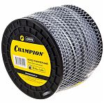 Леска для триммера Champion C7073, диаметр 4.0 мм, длина 80 м, витой квадрат + нож