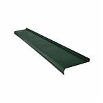 Отлив металлический, полимерное покрытие, цвет зеленый, с рисунком, 90х1500 мм