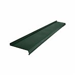 Отлив металлический, полимерное покрытие, цвет зеленый, с рисунком, 90х1500 мм