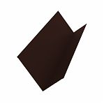 Планка примыкания верхняя, тёмно-коричневая, 100х150х2000 мм