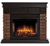 Каминный комплект Electrolux Bricks Wood 30 НС-1287018 камень темный, шпон венге 