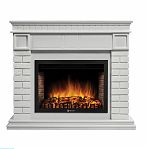 Каминный комплект Electrolux Fireliqht Bricks 30 камень белый, белая эмаль