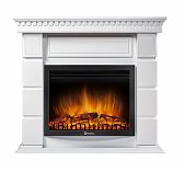 Комплект каминный Electrolux с порталом Firelight Elegante 30  НС-1233303, белый