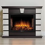 Комплект каминный Electrolux с порталом Firelight Excalibur 30 НС-1287023 камень белый, шпон венге