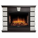 Комплект каминный Electrolux с порталом Firelight Excalibur 30 НС-1287023 камень белый, шпон венге