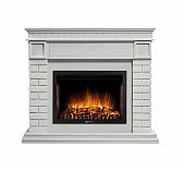 Комплект каминный Electrolux Fireliqht Bricks 25 камень белый, белая эмаль