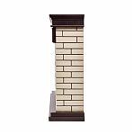 Комплект каминный Electrolux Fireliqht Brickc 30 камень бежевый, шпон темный дуб