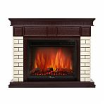Комплект каминный Electrolux Fireliqht Brickc 30 камень бежевый, шпон темный дуб